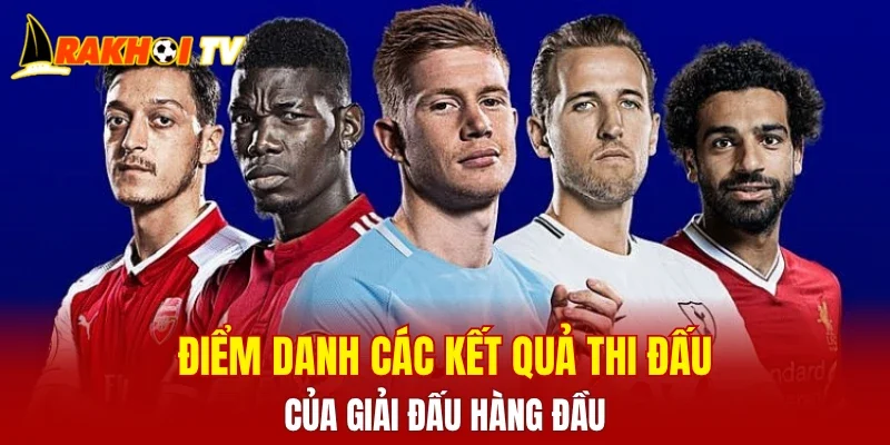 Điểm danh các kết quả thi đấu của giải đấu hàng đầu