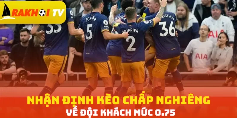 Nhận định kèo chấp nghiêng về đội khách mức 0.75